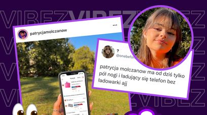 Patrycja Mołczanow "straciła nogę" na zdjęciu z Instagrama