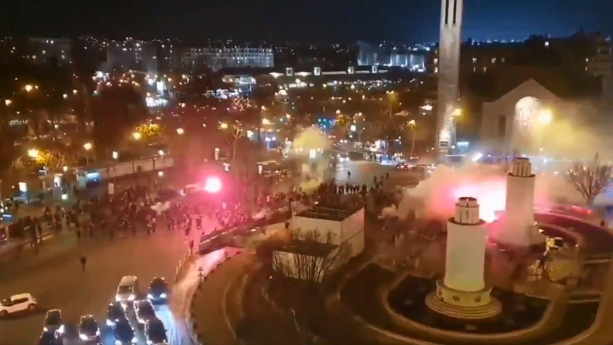 Zamieszki na ulicach Paryża przed meczem Ligi Mistrzów PSG - Galatasaray