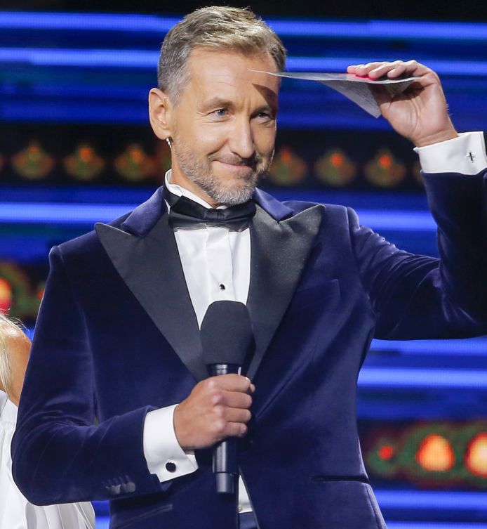 Piotr Kraśko i Monika Olejnik podczas trzeciego dnia festiwalu w Sopocie