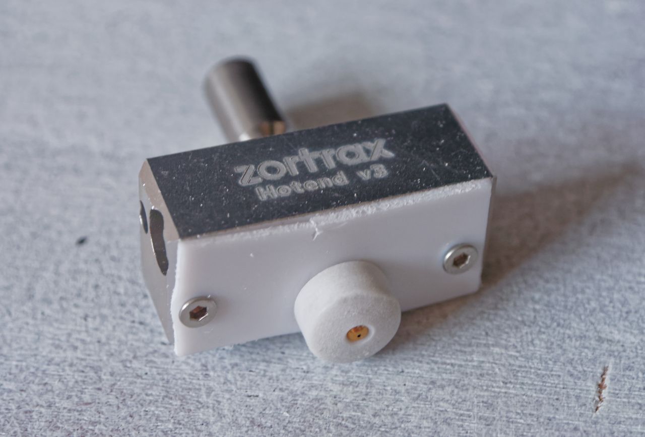 nowa głowica Zortrax Hotend 3 z dyszą 0,4 mm