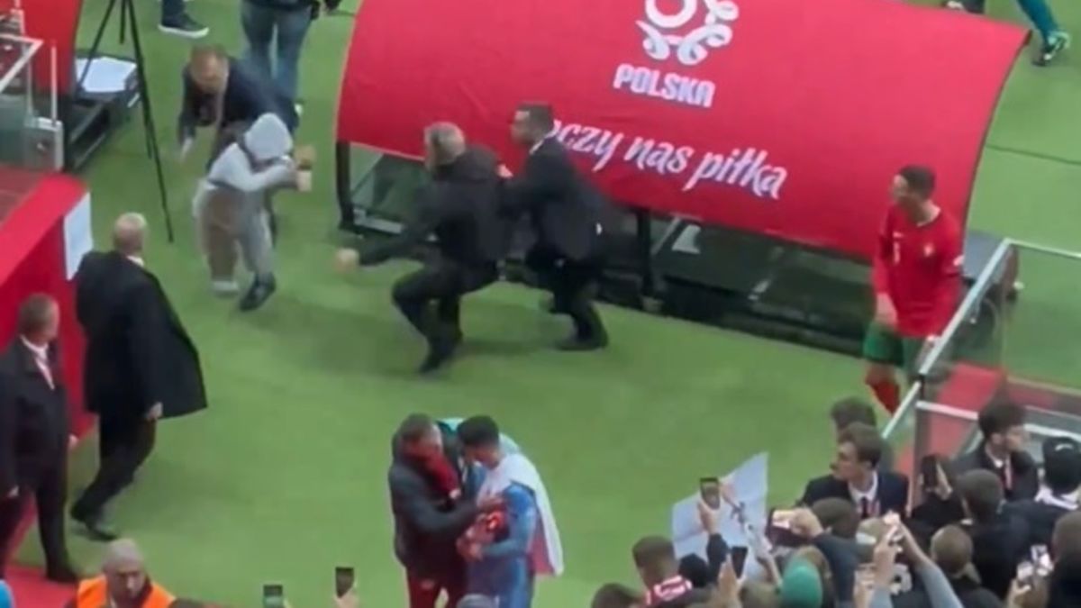 Jakub Kłyszejko / kibic, który chciał podbiec do Cristiano Ronaldo