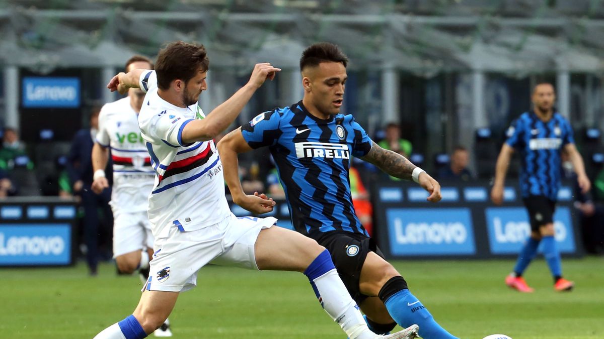 PAP/EPA / MATTEO BAZZI / Na zdjęciu: mecz Inter - Sampdoria