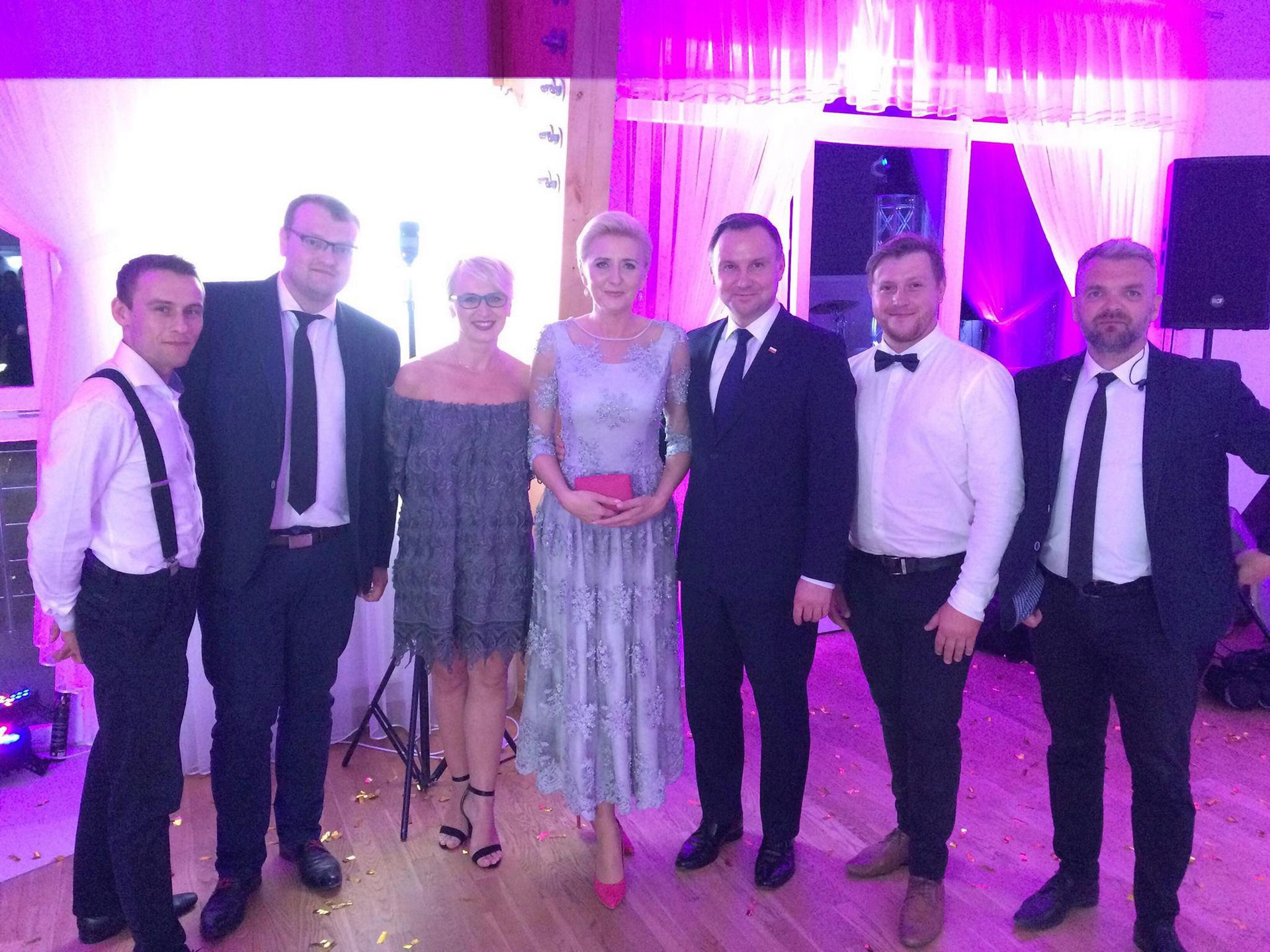 Agata Duda i Andrzej Duda na weselu