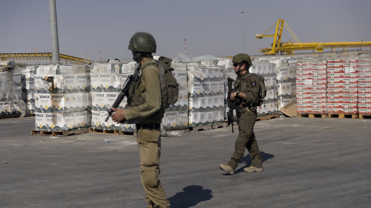 Izraelscy żołnierze w Kerem Szalom