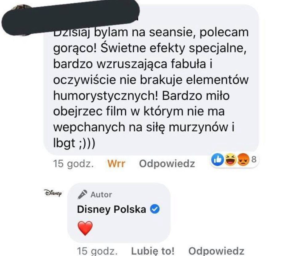 Obraźliwy komentarz