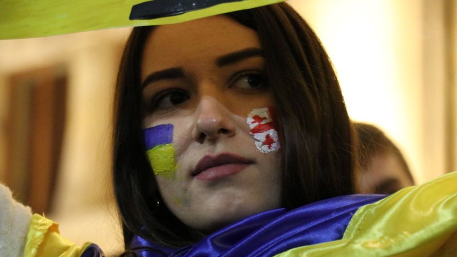 Od początku inwazji Rosji na Ukrainę w całej Gruzji odbywają się manifestacje pokojowe