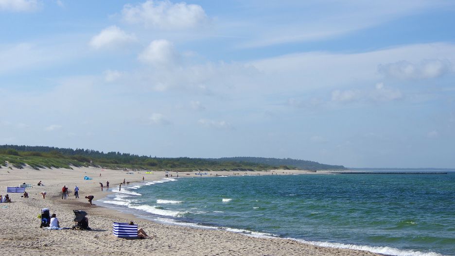 Plaża zachodnia w Ustce