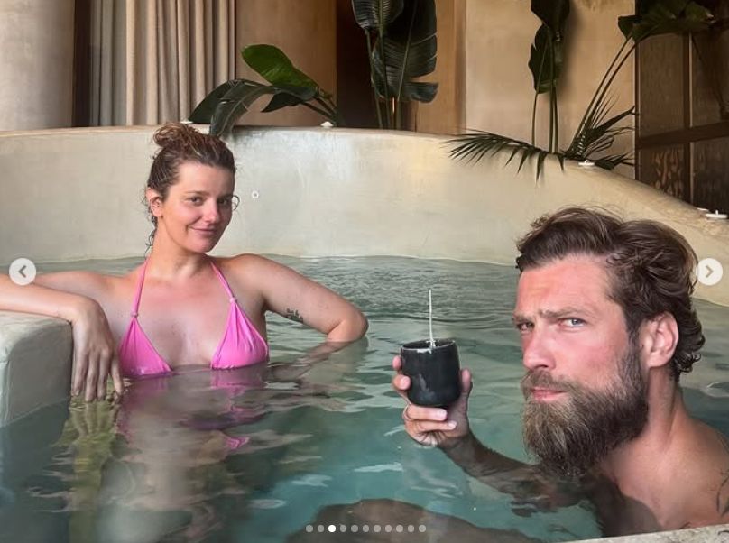 Zofia Zborowska w bikini na wakacjach z mężem