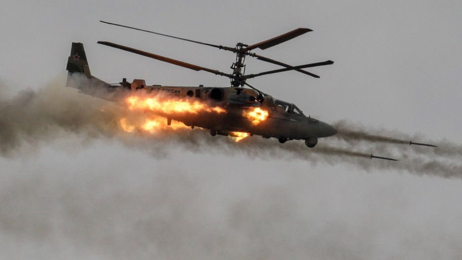 Rosyjski śmigłowiec Ka-52 Aligator kosztuj ok. 10 mln dolarów