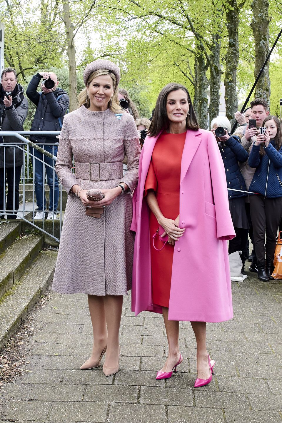 Królowa Letizia i królowa Maksyma w Amsterdamie