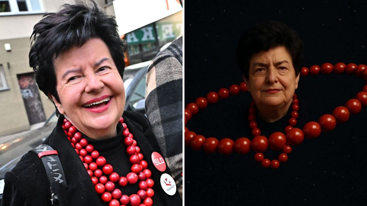Joanna Senyszyn podczas debaty prezydenckiej. Na taką kreację postawiła "żona stanu" [ZDJĘCIA]