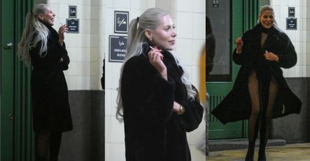Rozanielona Julia von Stein eksponuje nogi do nieba i puszcza "dymka" pod ZAKAZEM palenia (ZDJĘCIA)