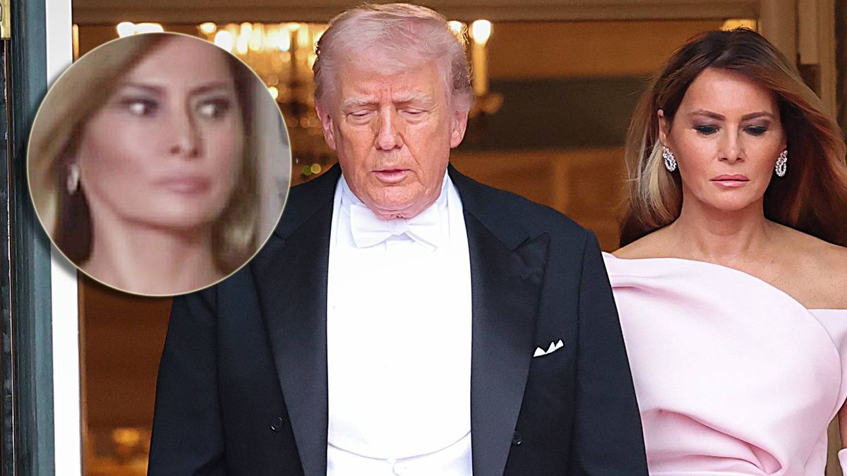 Melania Trump odsunęła rękę od męża