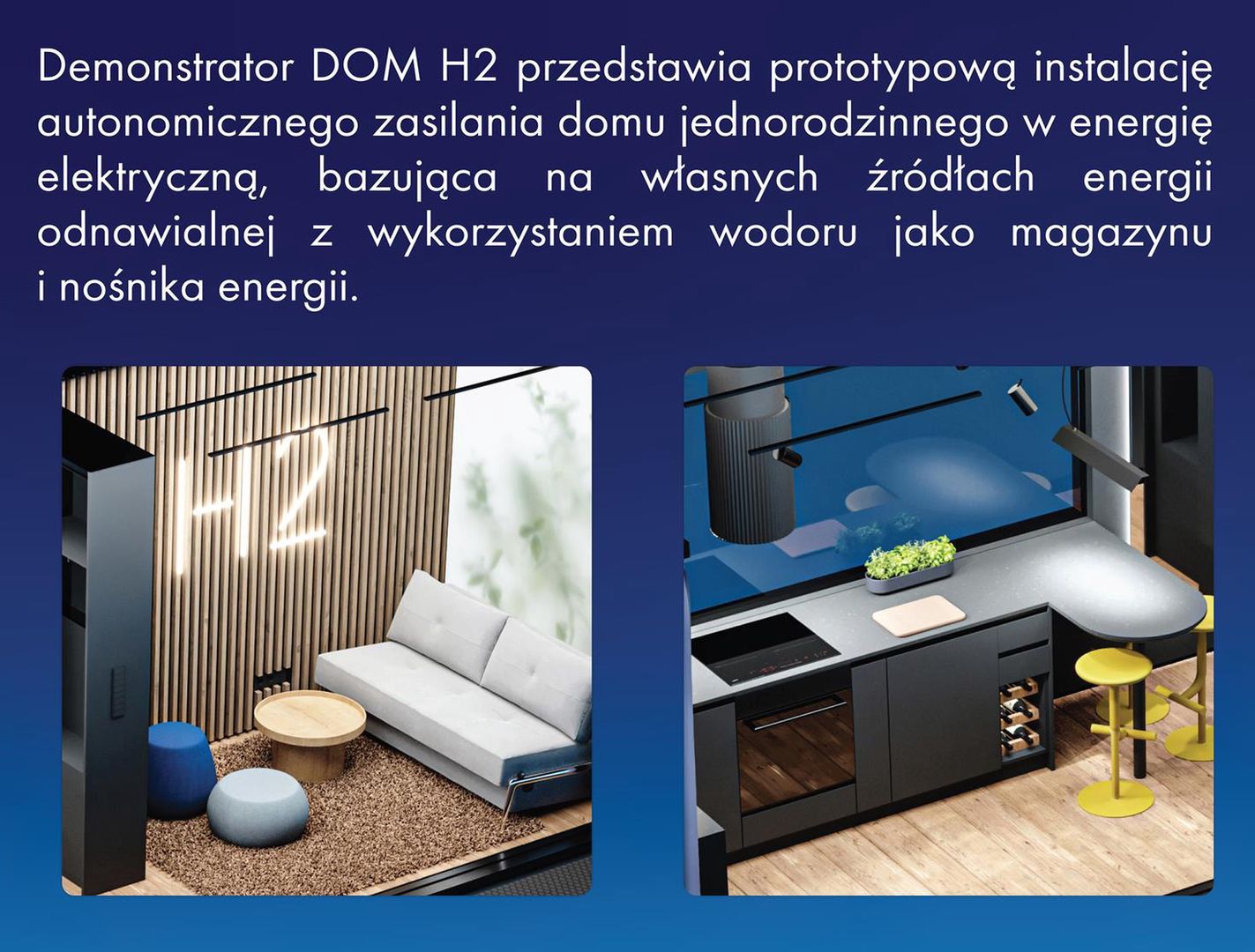 Dom H2 zasilany wyłącznie wodorem i fotowoltaiką - prototyp