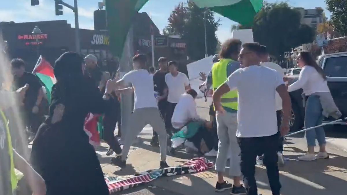 Bijatyka z Palestyńćzykami