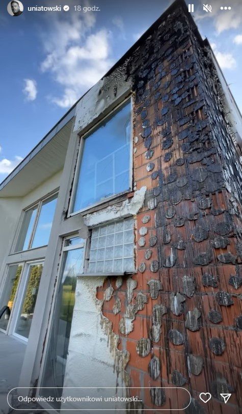 Ogień szalał w domu Sławka Uniatowskiego