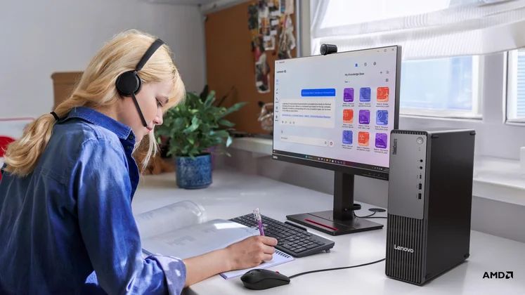 Lenovo wprowadza komputery Copilot+ PC z AMD Ryzen™ AI do segmentu MŚP
