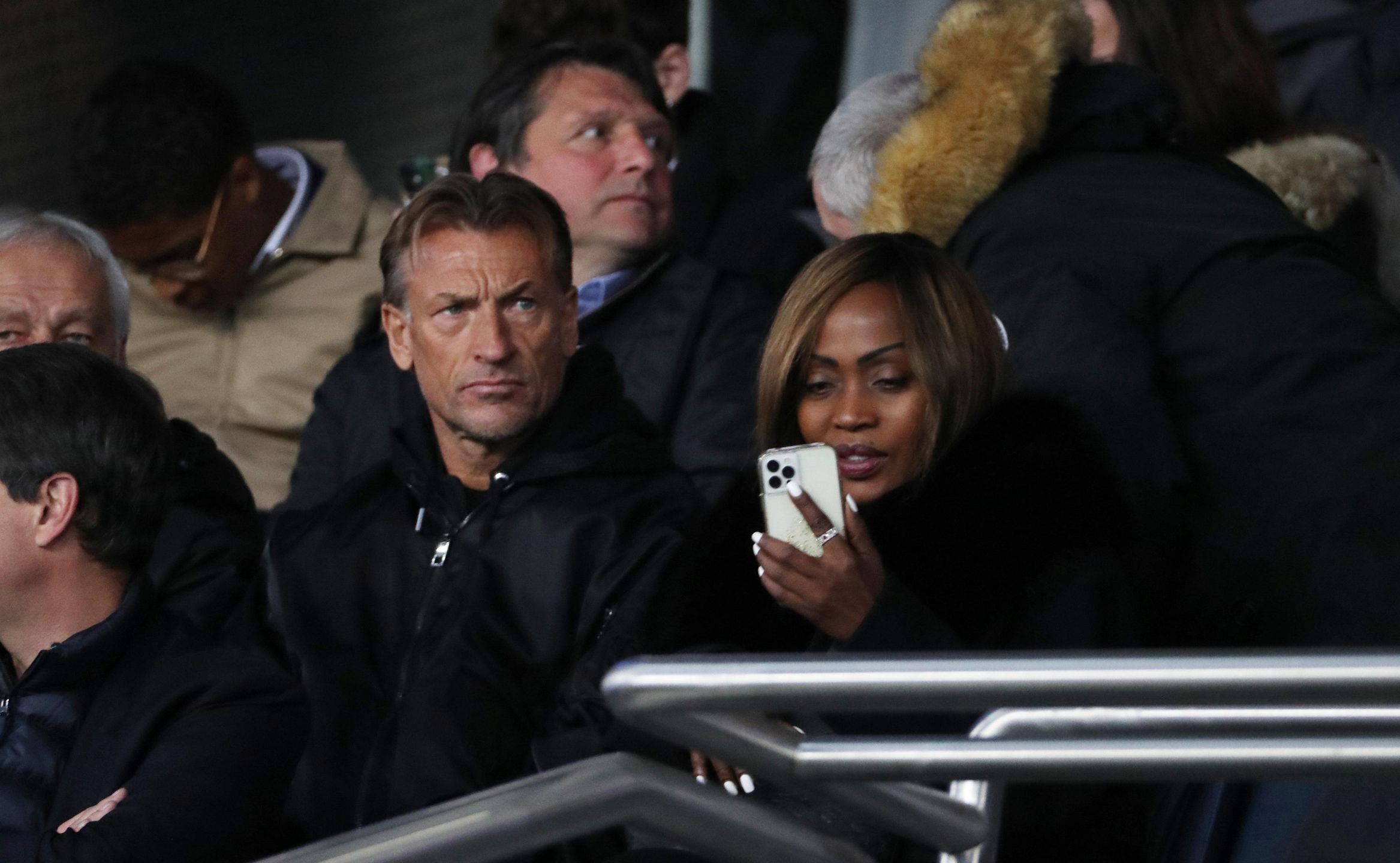 Paris Saint-Germain v FC Lorient - Ligue 1 Uber Eats
PARIS, FRANCE - APRIL 03: Herve Renard and his wife Viviane Dieye attend the Ligue 1 Uber Eats match between Paris Saint Germain and FC Lorient at Parc des Princes on April 03, 2022 in Paris, France. (Photo by Xavier Laine/Getty Images)
Xavier Laine
