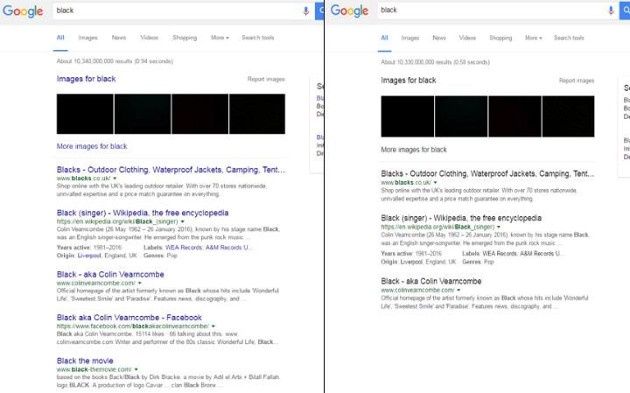 Google Black Blue