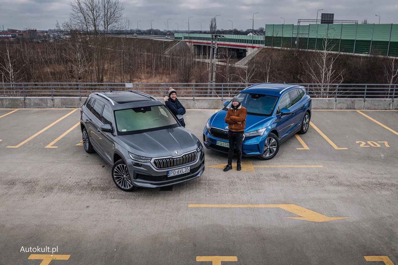 Škoda Kodiaq 2.0 TDI vs. Škoda Enyaq iV80