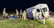 Wypadek na DW 190. Dwie osoby trafiły do szpitala