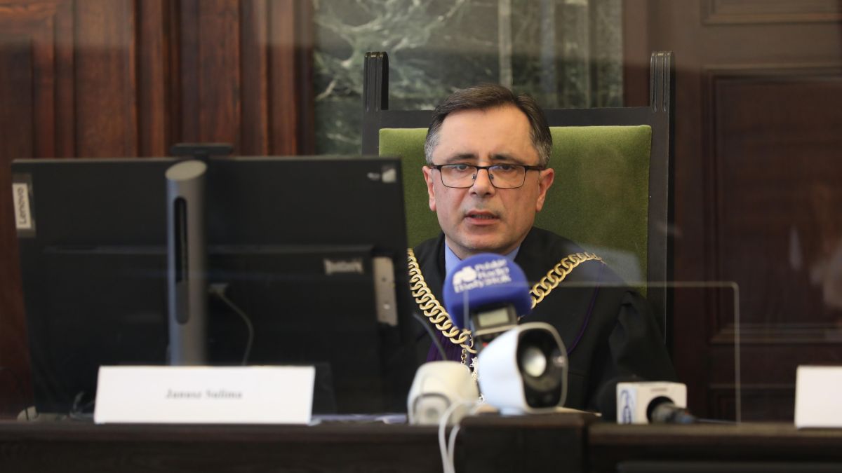 Sędzia Janusz Sulima podczas rozprawy w Sądzie Apelacyjnym w Bia