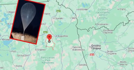 Balon z nielegalną paczką wylądował na Podlasiu. Zatrzymano 37-latka