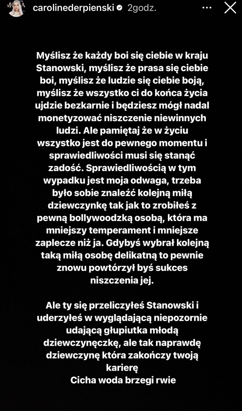  Derpienski odpowiada Stanowskiemu