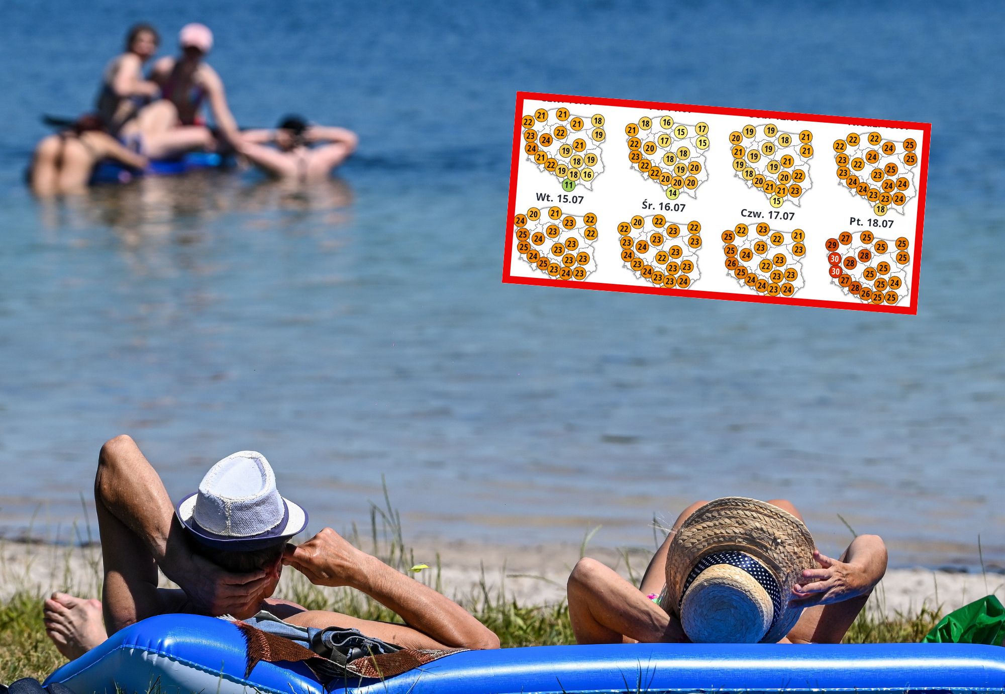 W drugiej połowie lipca znów czekają nas wysokie temperatury