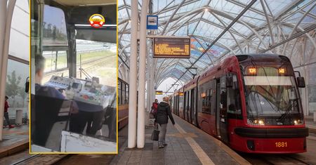 Nagranie z Łodzi. Motorniczy robił to w czasie pracy. "Nie chcieliśmy w to wierzyć"