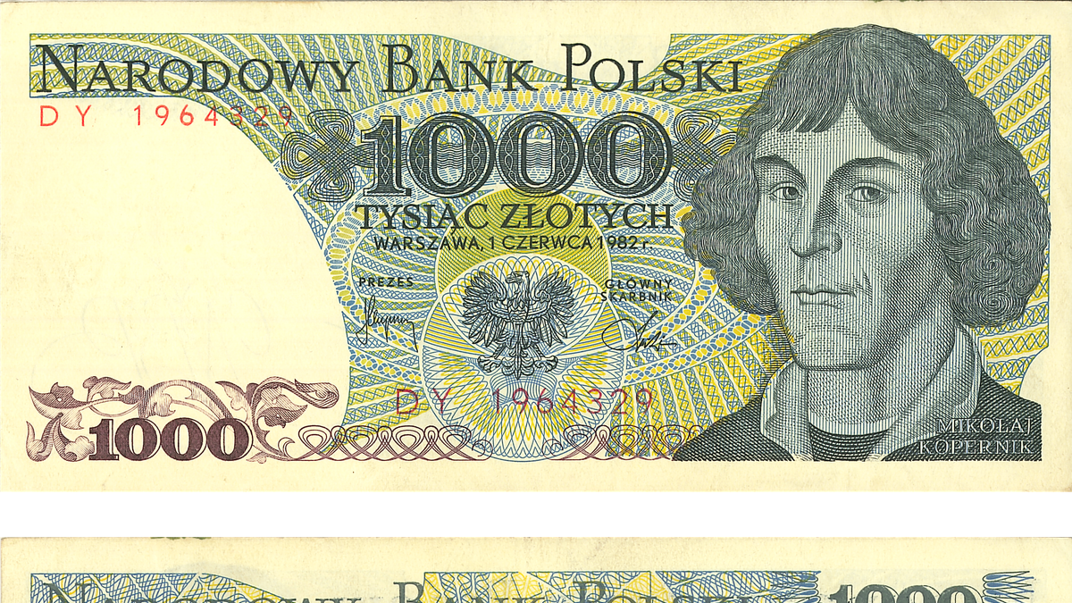 Kiedyś na banknocie o tym nominale był Mikołaj Kopernik 