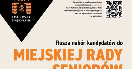 Seniorzy będą mieć wpływ na sprawy Ostrowca. Rusza nabór do Miejskiej Rady Seniorów