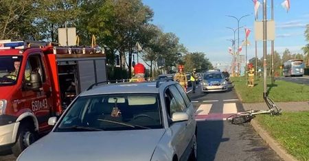 Groźne potrącenie rowerzystki w Żorach. Jej mąż szuka świadków