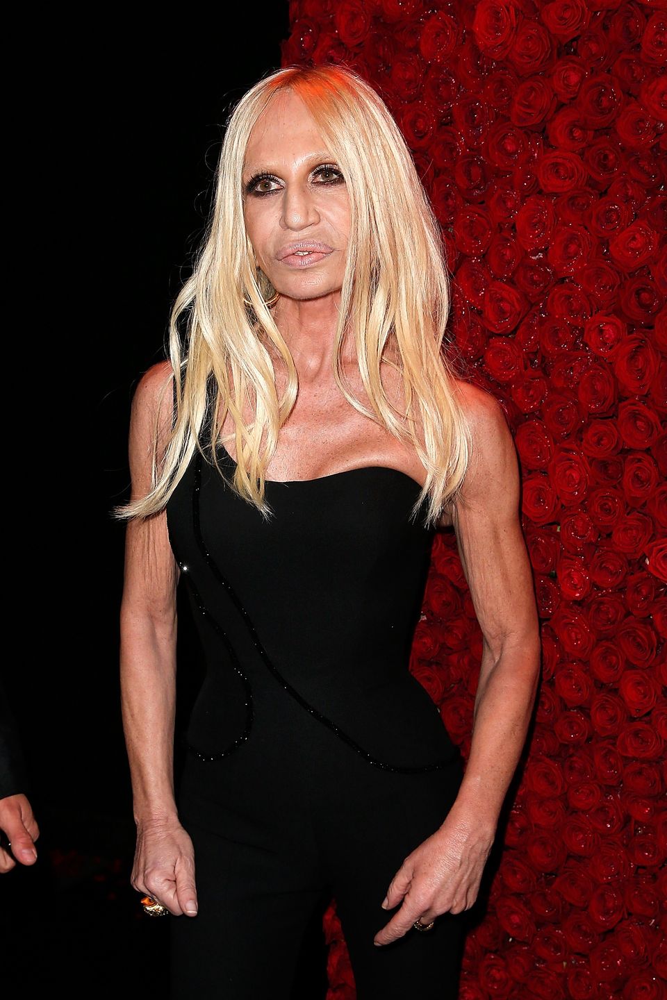 Donatella Versace przed przemianą 