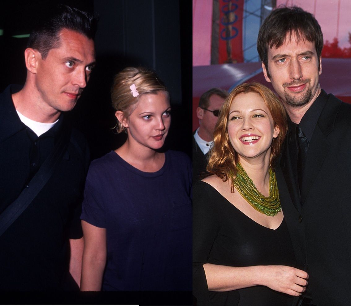 Drew Barrymore oraz Jeremy Thomas i Tom Green