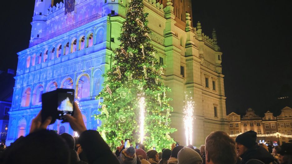 Choinka na Starym Rynku w Poznaniu