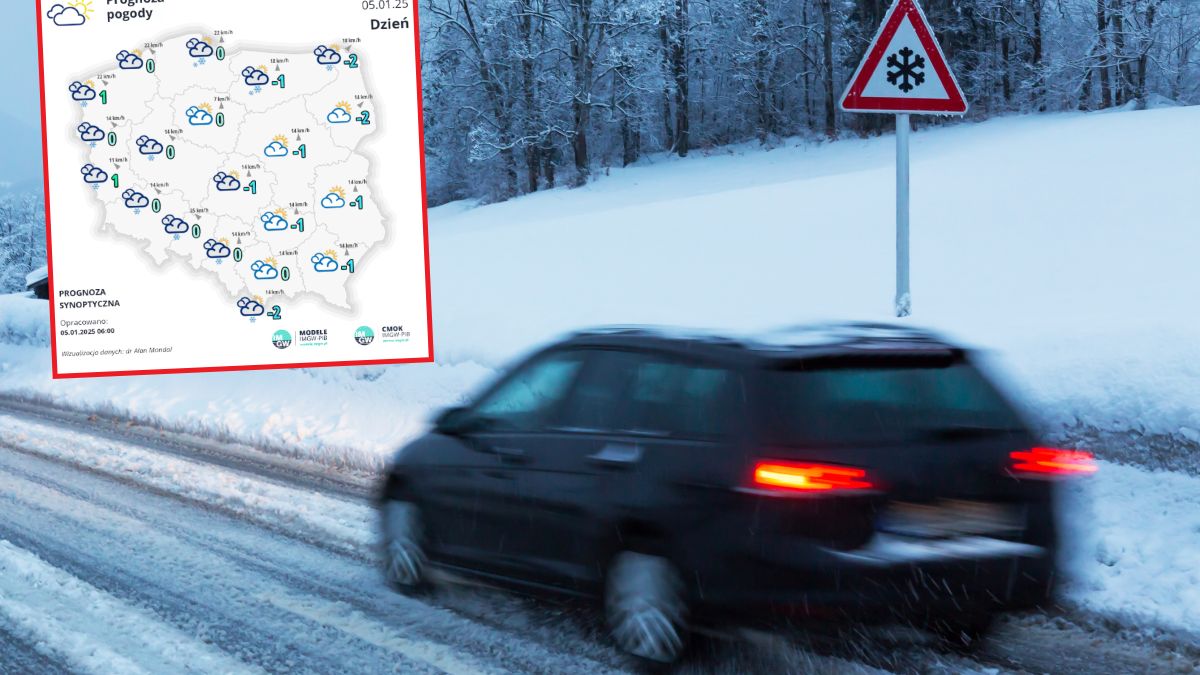 Prognoza pogody na 5,6 stycznia. Będzie zimno i ślisko