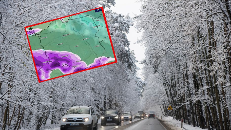 Śnieg spadnie na południu