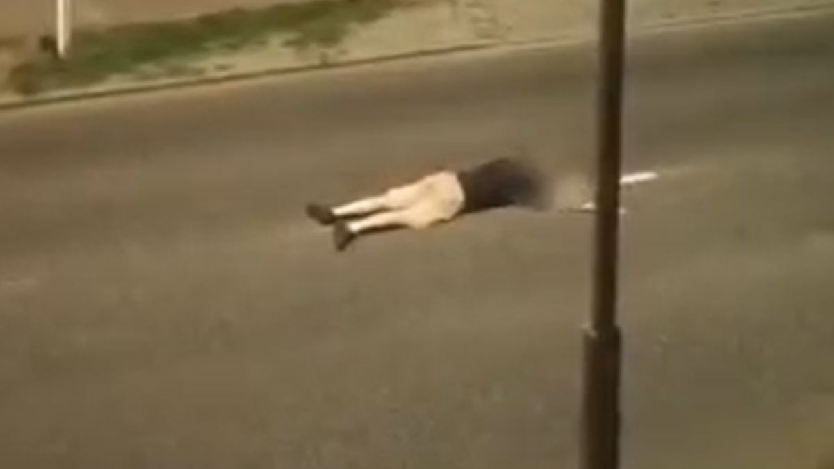 Dziwne zachowanie mężczyzny w Słubicach.