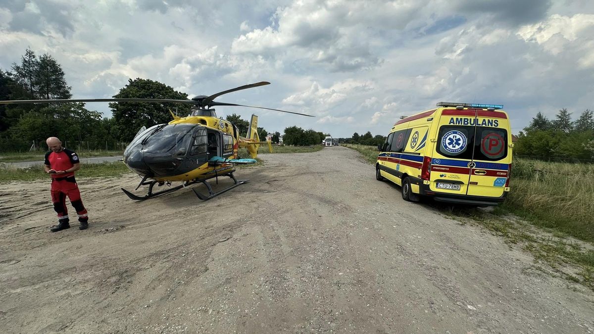 Wypadek w Śliwicach. 7-latek ma złamaną nogę