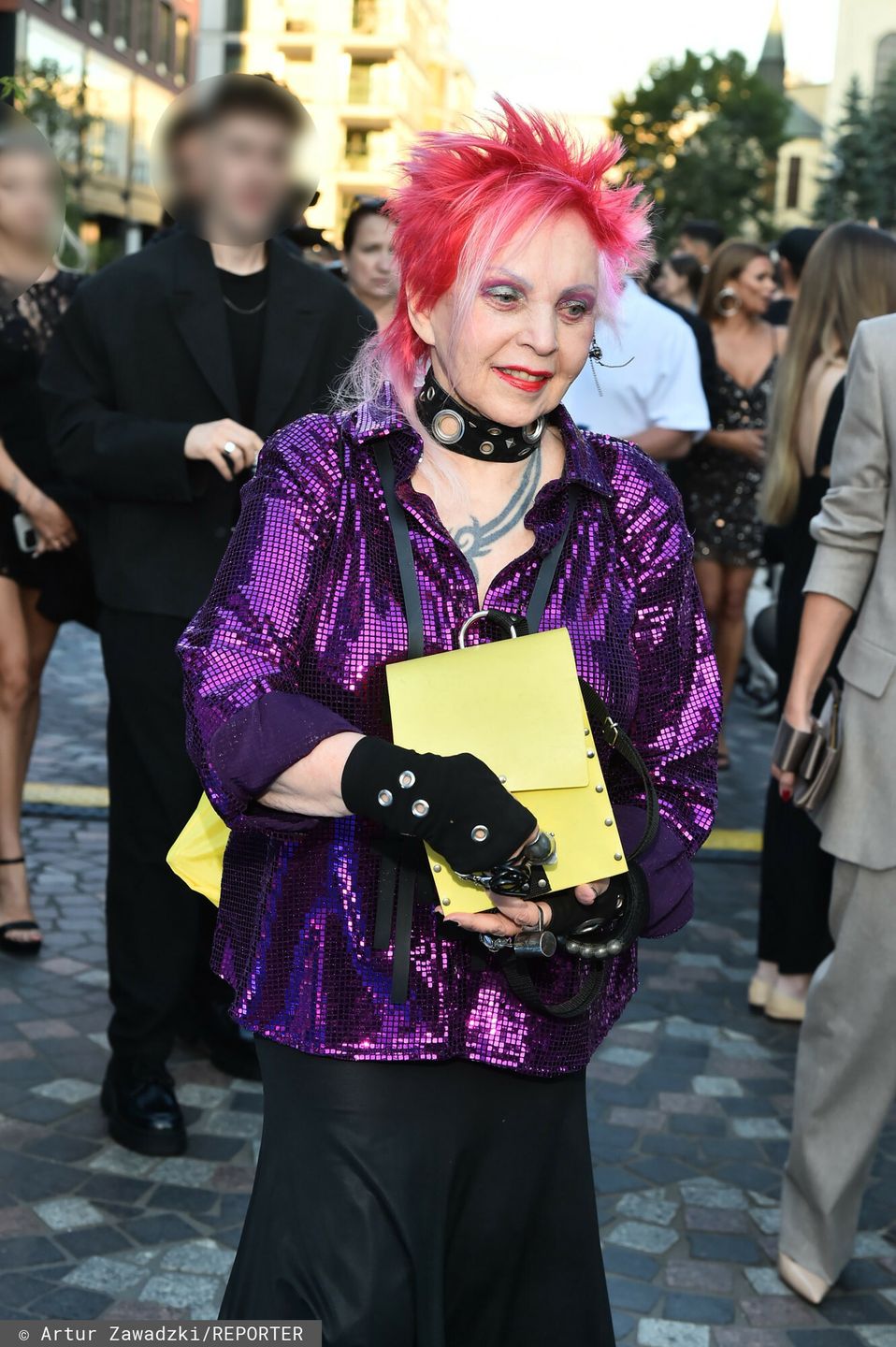 Krystyna Mazurówna na pokazie Paprocki & Brzozowski