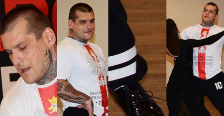 Popek w dresie i lakierkach trzyma ramę na treningu do "Tańca z gwiazdami" (ZDJĘCIA)