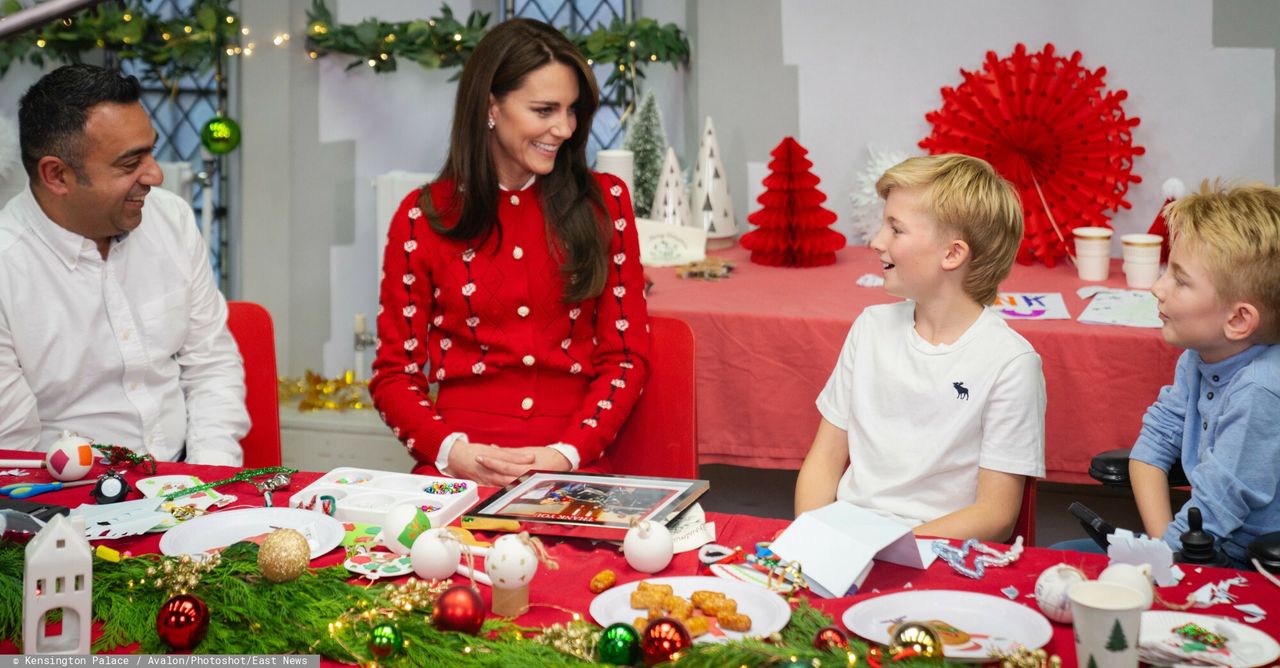 Księżna Kate w świątecznym swetrze 