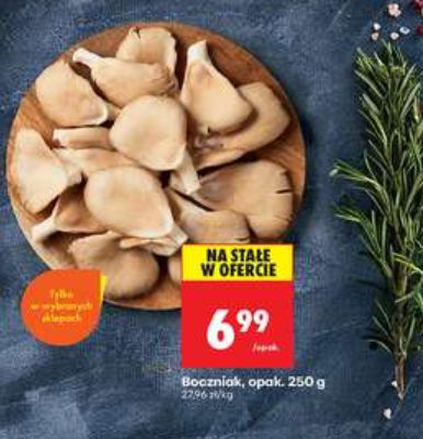 Boczniaki dostępne w dobrej cenie w dyskontach
