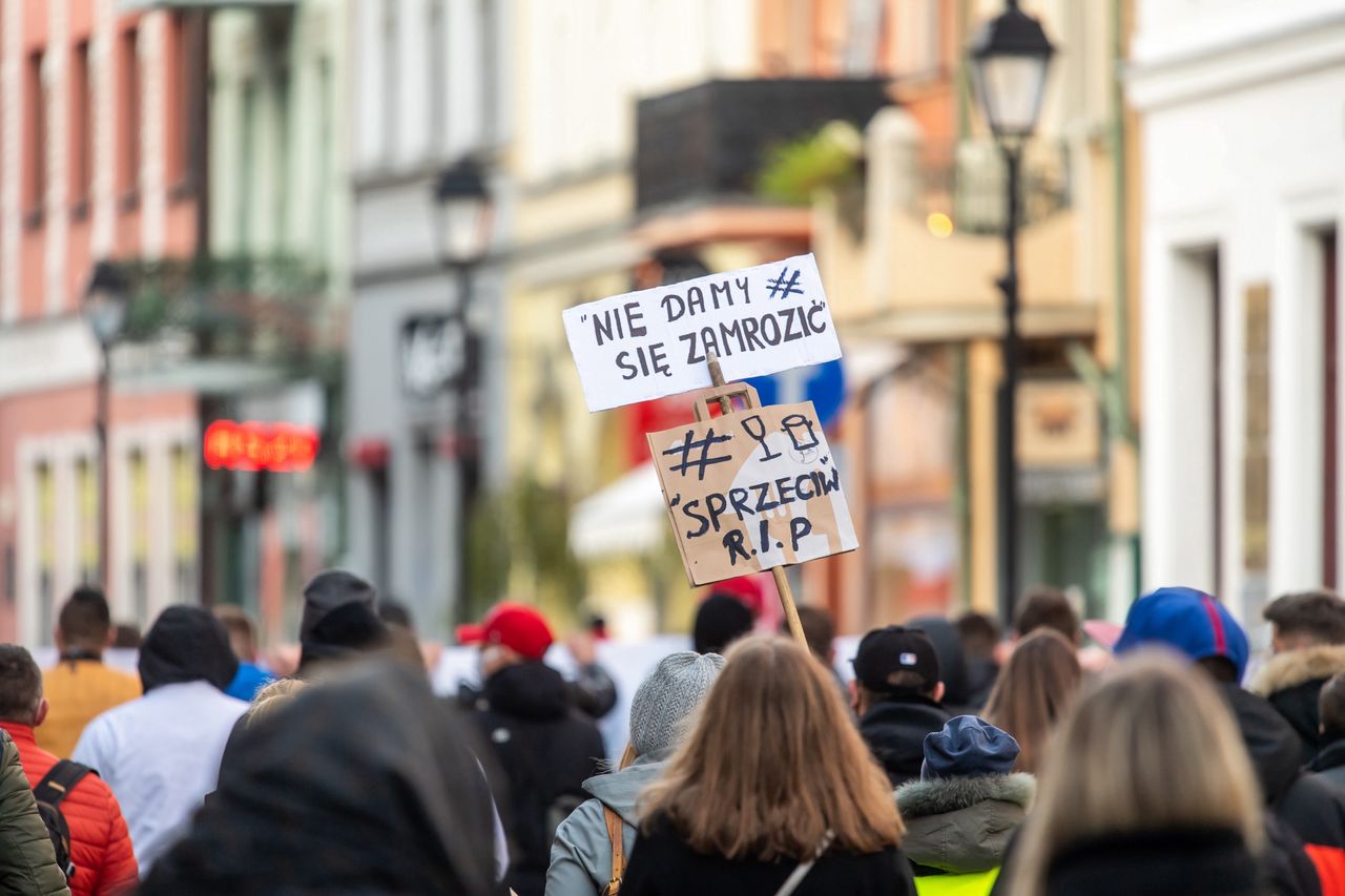 Toruń. Protest branży gastronomicznej