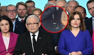 Wpadka na konferencji PiS. Kaczyński natychmiast zareagował