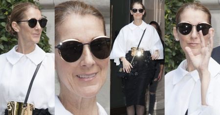 Celine Dion w "biurowej" stylizacji