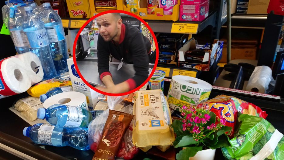 Pokazał, z czym musi mierzyć się kasjer