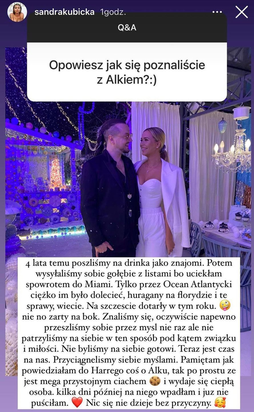 Sandra Kubicka zdradza, jak się poznali z Baronem 