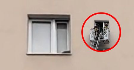 "Kosmos". Strażacy interweniowali na 7. piętrze. Nagle stało się to